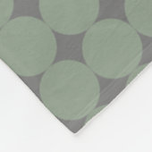 Couverture Polaire Vert Sage moderne Simple Abstrait (Coin)