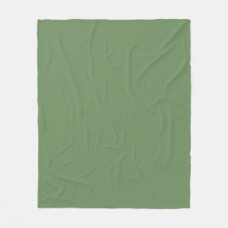 Couverture Polaire Vert Sea Glass Design Minimaliste Uni