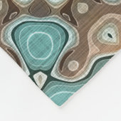 Couverture Polaire Vert Turquoise Brown Hip Bohemian Bali Art Motif (Coin)