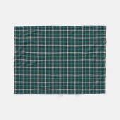 Couverture Polaire Vert turquoise, motif sportif noir et blanc de (Devant (Horizontal))