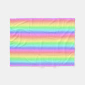 Couverture Polaire Verticale en pastel d'arc-en-ciel (Devant (Horizontal))