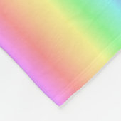 Couverture Polaire Verticale en pastel d'arc-en-ciel (Coin)