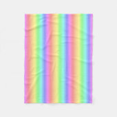 Couverture Polaire Verticale en pastel d'arc-en-ciel (Devant)