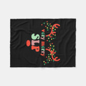 Couverture Polaire Very Merry Slp Reindeer Christmas Speech Therast X (Devant (Horizontal))