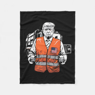 Couverture Polaire Veste de camion à ordures Trump