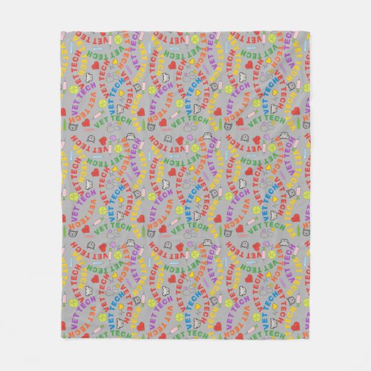 Couverture Polaire Vet Tech Colorful Lettering (Devant)