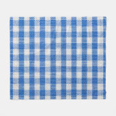 Couverture Polaire Vêtements de table recouverts de blanc bleu. (Devant (Horizontal))