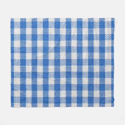 Couverture Polaire Vêtements de table recouverts de blanc bleu. (Devant (Horizontal))