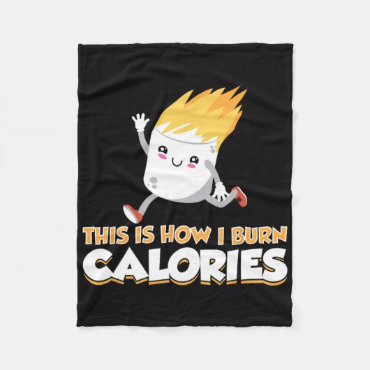 Couverture Polaire Vêtements Mignons S'mores Marshmallow Comment Je B (Devant)