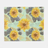 Couverture Polaire Vibe de tournesol (Devant (Horizontal))