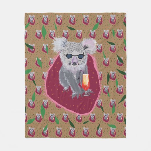 Couverture Polaire Vibe d'été de Koala Bear (Devant)