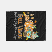Couverture Polaire Vibes Automne Et Ce Chien Maman Vie Chien Paw Citr (Devant (Horizontal))