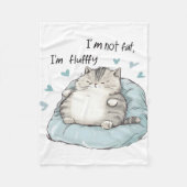 Couverture Polaire Vibes Chubby Chat Chill (Devant)