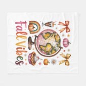 Couverture Polaire Vibes d'automne (Devant (Horizontal))