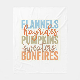Couverture Polaire Vibes d'automne amusantes