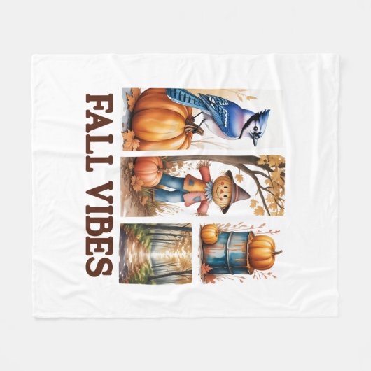 Couverture Polaire Vibes d'automne Vibes d'automne (Devant (Horizontal))