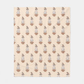 Couverture Polaire "Vibes de cuisine" Halloween Witch Ghost Orange (Devant)