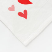 Couverture Polaire Vibes de la Saint-Valentin Groovy Joyeuse Saint-Va (Coin)