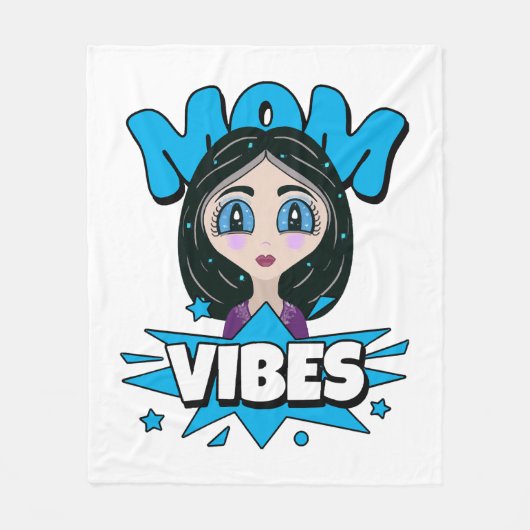 Couverture Polaire Vibes de maman (Devant)