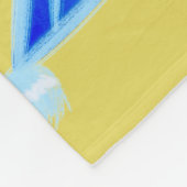 Couverture Polaire Vibes d'été - Mignonne méduse se détendre (Coin)