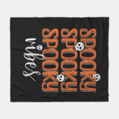 Couverture Polaire Vibes éffrayantes (Devant (Horizontal))