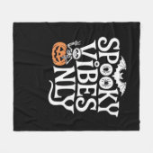 Couverture Polaire Vibes éffrayantes uniquement Halloween Sloth T-Shi (Devant (Horizontal))