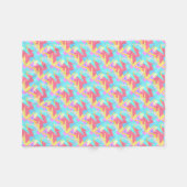 Couverture Polaire Vibes positives couleurs pastel Abstrait (Devant (Horizontal))
