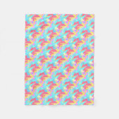 Couverture Polaire Vibes positives couleurs pastel Abstrait (Devant)