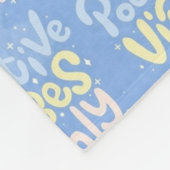 Couverture Polaire Vibes Positives Seulement (Coin)