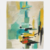 Couverture Polaire Vibrance de midi – Figures abstraites (Devant)