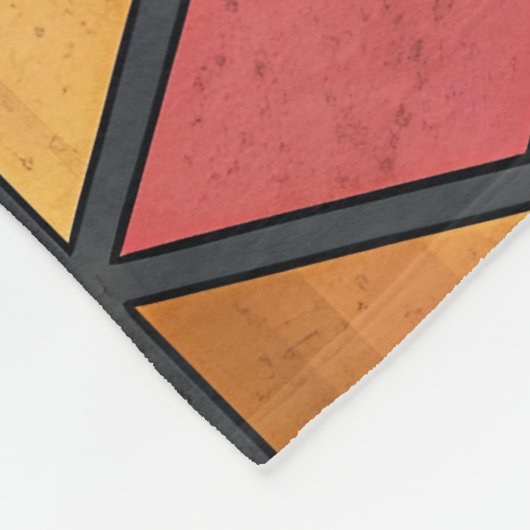 Couverture Polaire Vibrant 3D Cube Optical Illusion Pattern (Coin)