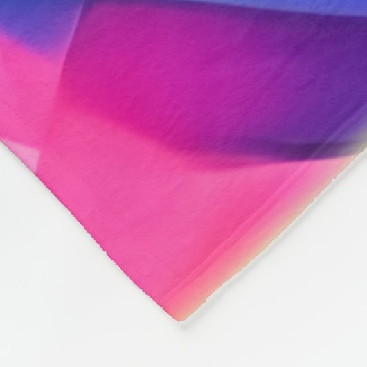 Couverture Polaire Vibrant Abstrait Color Wave Art (Coin)