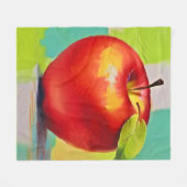 Couverture Polaire Vibrant Apple Still Life (Devant (Horizontal))