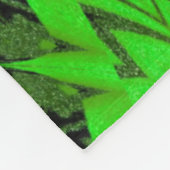 Couverture Polaire Vibrant Bohème Abstrait Emerald Daisy Conçu (Coin)