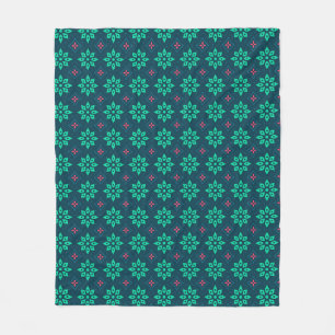 Couverture Polaire Vibrant Floral Motif sans joint