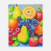 Couverture Polaire Vibrant Fruit Still Life (Devant)