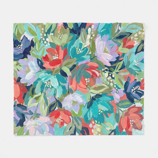 Couverture Polaire Vibrant Garden Symphony (Devant (Horizontal))