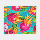 Couverture Polaire Vibrant Motif de fruits de Dragoon (Devant (Horizontal))