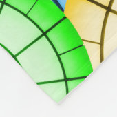 Couverture Polaire Vibrant Rainbow Concentric Circles  (Coin)