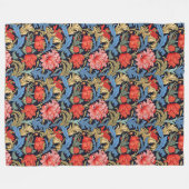 Couverture Polaire Vibrant William Morris Élégance florale intemporel (Devant (Horizontal))