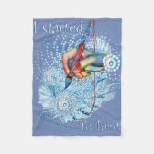 Couverture Polaire Vibration bleue Abstraite (Devant)