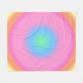 Couverture Polaire Vibrations positives - Dégradé radial coloré (Devant (Horizontal))