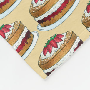 Couverture Polaire Victoria Sponge Cake Boulangerie britannique