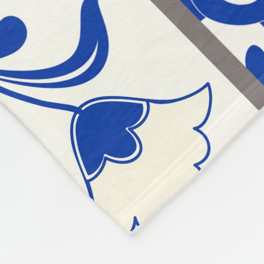 Couverture Polaire Victorian Majolica : Patchwork Tile Motif. (Coin)