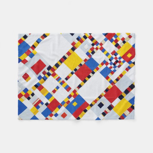 Couverture Polaire Victory Boogie Woogie, Mondrian (Devant (Horizontal))