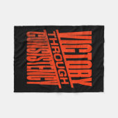 Couverture Polaire Victory Through Consistency Motivational Insration (Devant (Horizontal))