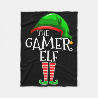 Couverture Polaire Vidéo de cadeau de Noël de groupe de famille d'elf