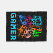 Couverture Polaire Video Game Console Controllers Clic Gamer Lover Co (Devant (Horizontal))