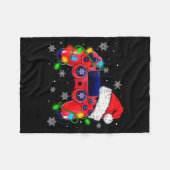 Couverture Polaire Video Game Controller Christmas Santa Hat Gamer Bo (Devant (Horizontal))