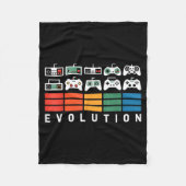 Couverture Polaire Video Game Controller Evolution 80s 90s Retro Gami (Devant)